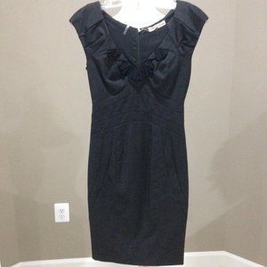 NWT Rebecca Taylor sheath dress in dark grey